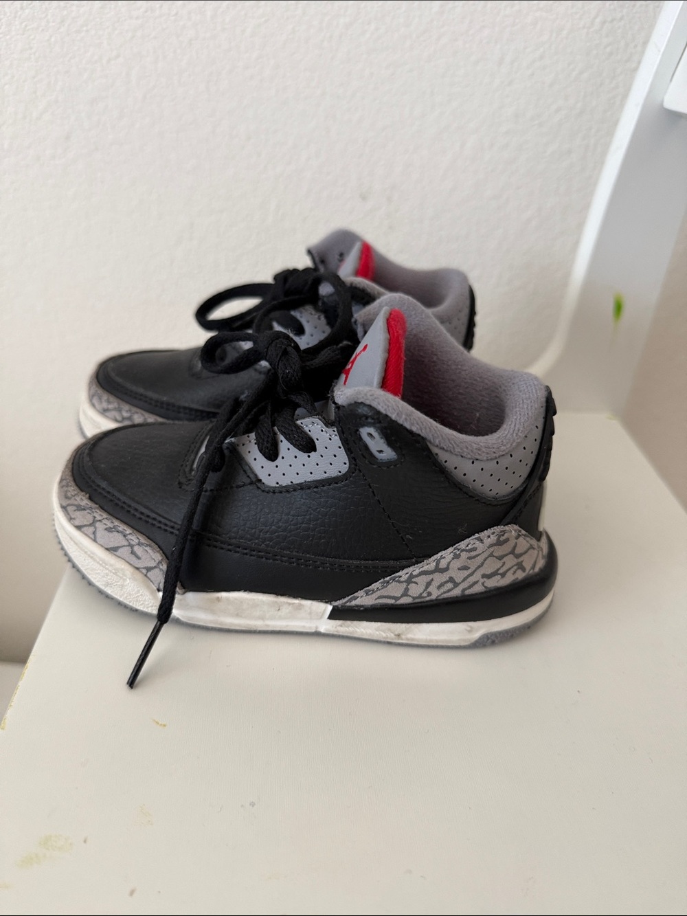 Nike Jordan Kids Black, Gray and Red Low-Top Sneakers
